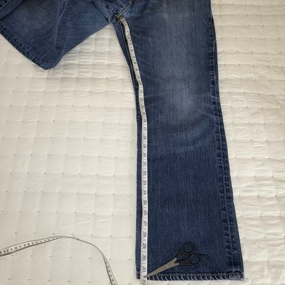 Gap 1969 Standard Relaxed Straight Mid-Rise Denim Jeans Men's 36x32 | Blue - Picture 10 of 11